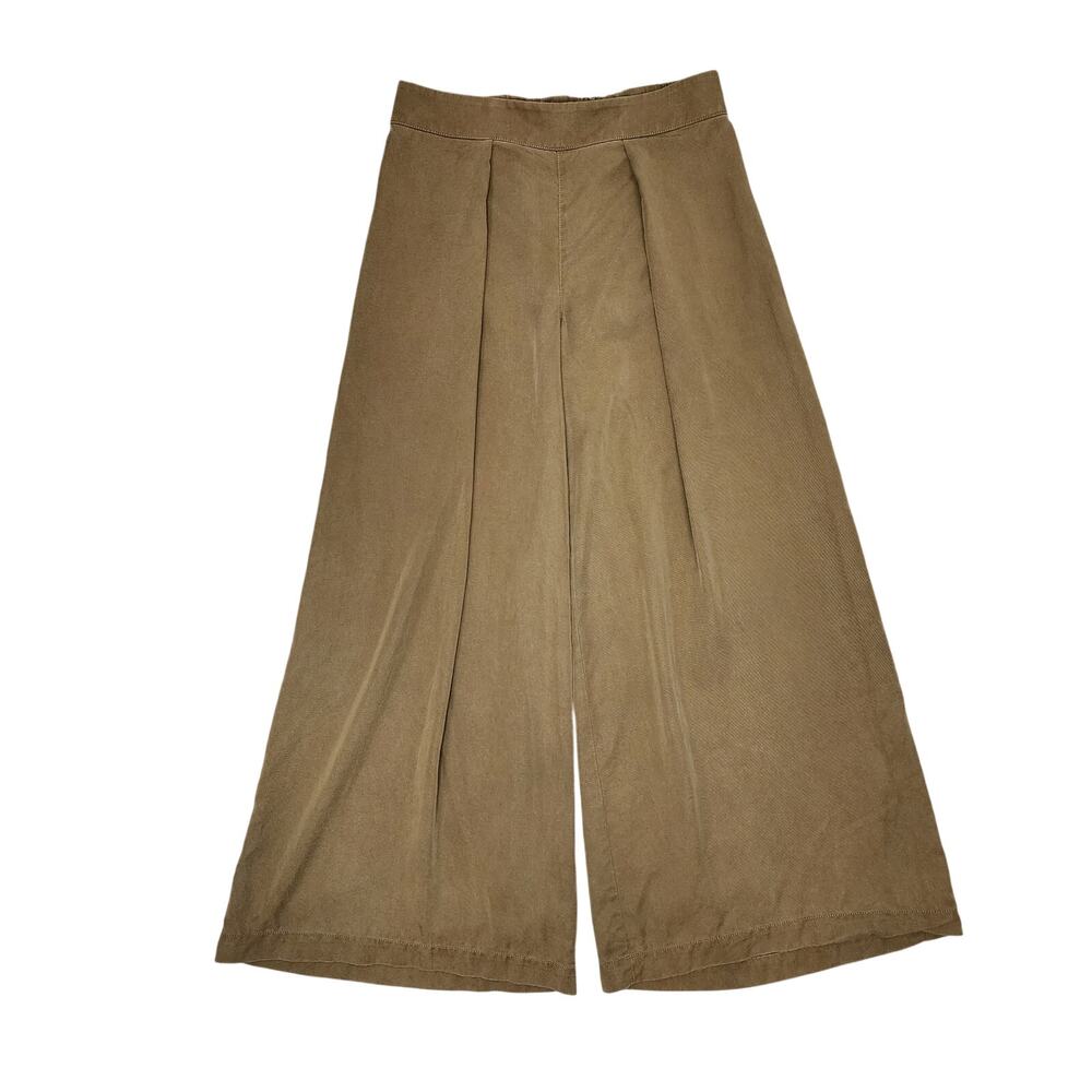 Banana Republic Tan Wide Leg Draped Pants Women's Size Medium